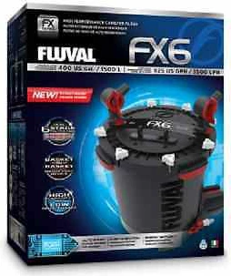 Filtër i jashtëm për akuarium Hagen Fluval FX6 3500 l/h për deri 1500 L, i zi/kuq