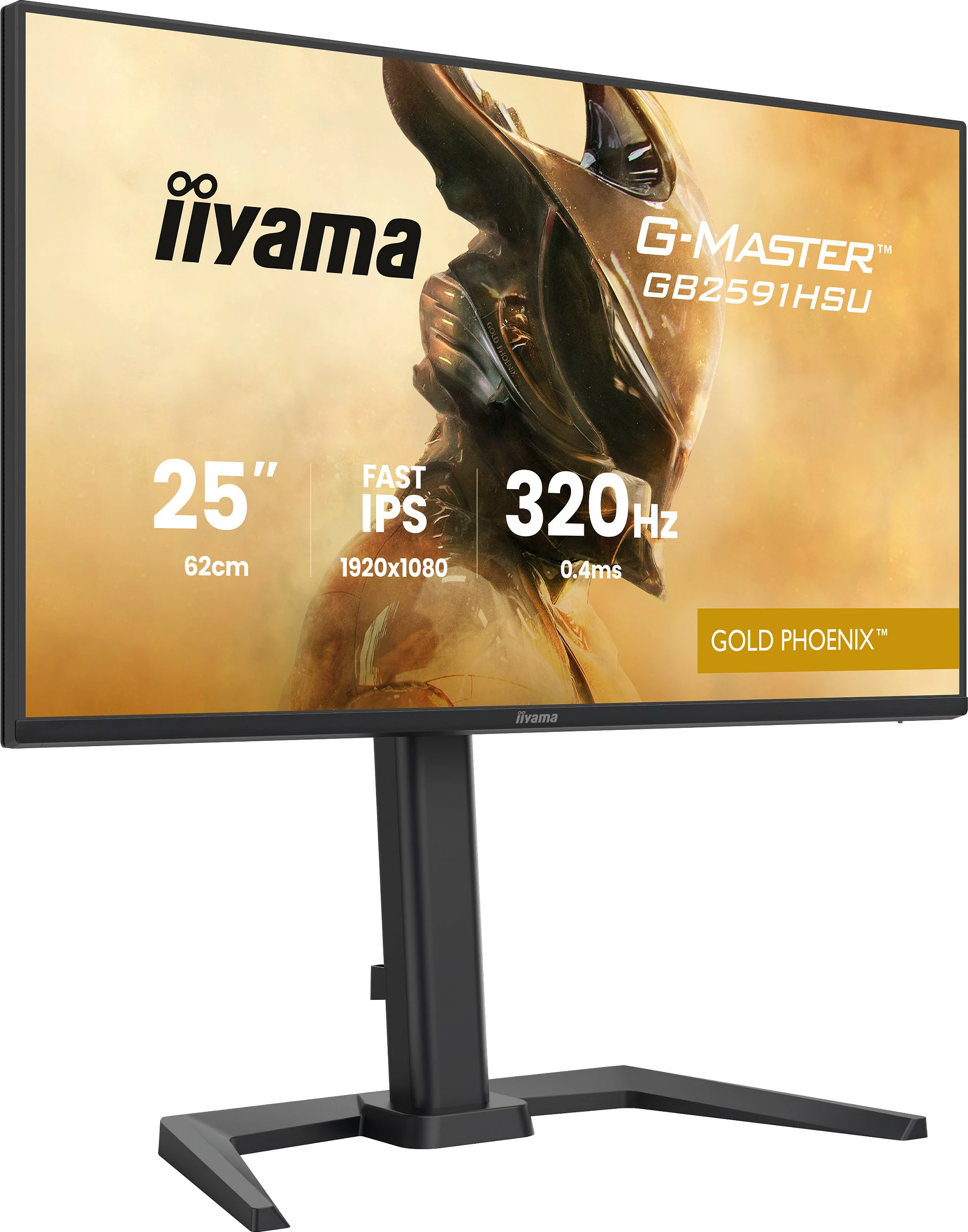 Monitor gaming iiyama G-MASTER Gold Phoenix GB2591HSU-B1, 24.5" Full HD, Fast IPS 320Hz, i zi mat