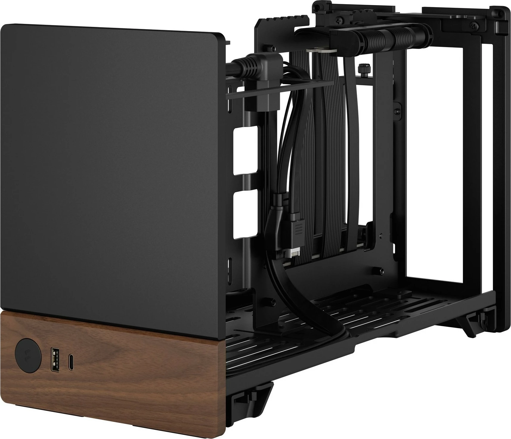 Kasë Fractal Design Terra, Mini-ITX, Alumini, Walnut, Graphite