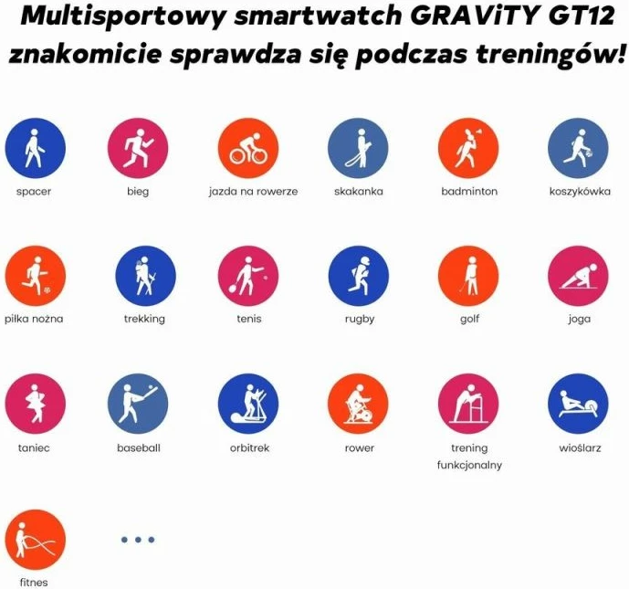 Smartwatch për femra Gravity, rrip i kaltër