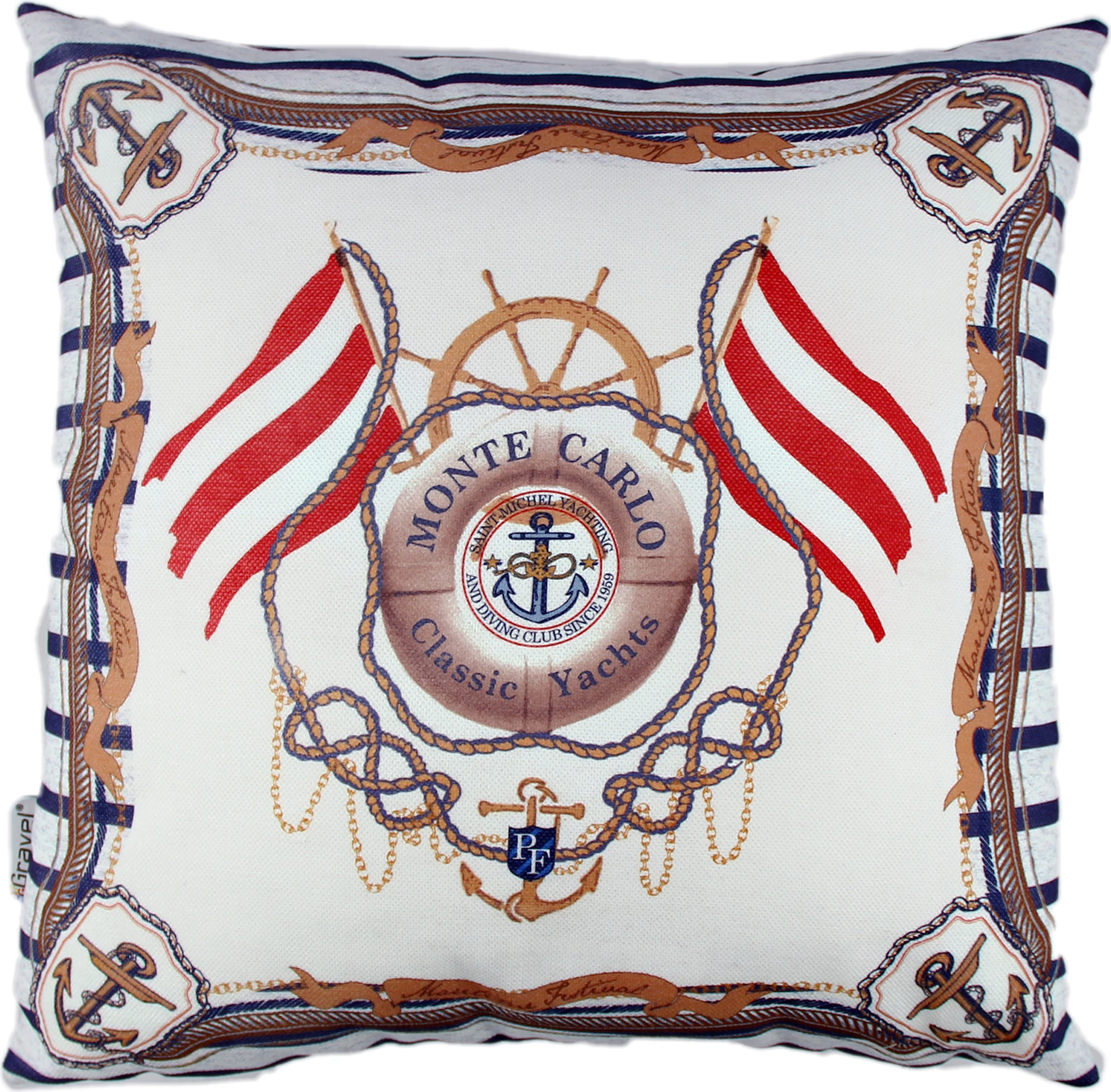 Jastëk dekorativ, shumëngjyrësh, Evila Originals, A10802, 43x43cm