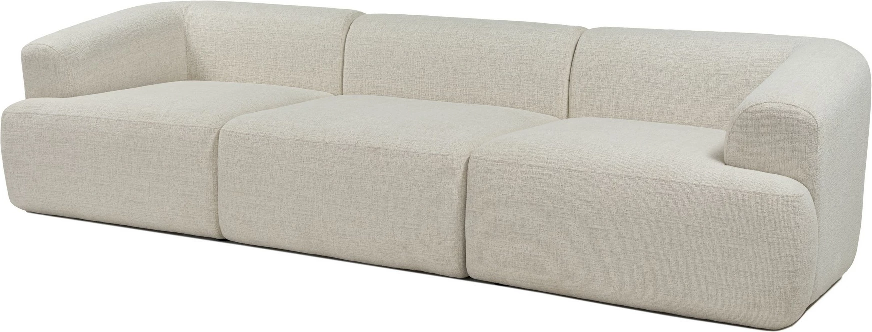 Divan treshe Atelier del Sofa, Sofia 3, i bardhë