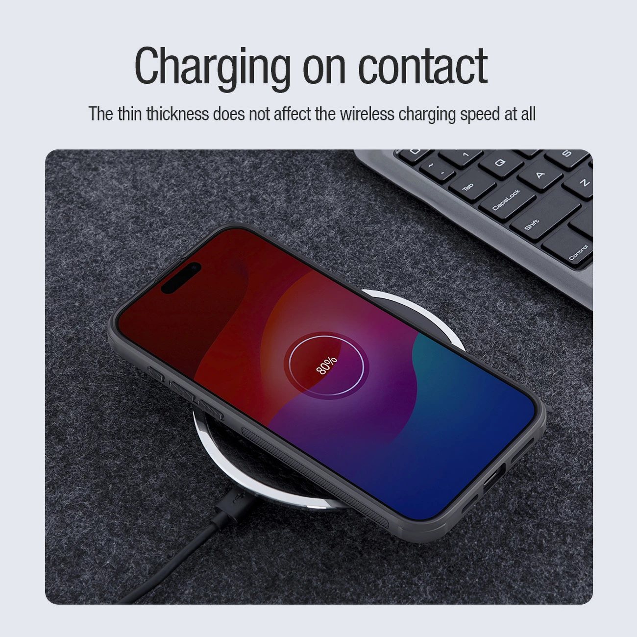 Mbështjellës Nillkin Super Frosted Shield Pro Magnetic për iPhone 15 Pro, i zi