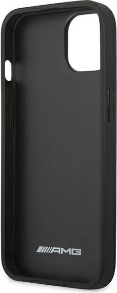 Mbështjellës Mercedes AMG AMHCP13SGSEBK për iPhone 13 mini, hardcase, lëkurë, i zi