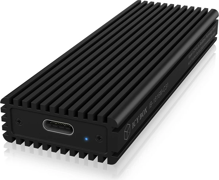 Kasë SSD ICY BOX IB-1816M-C31, U.2, M.2, PCI Express 3.0, 10 Gbit/s, USB lidhje, E zezë