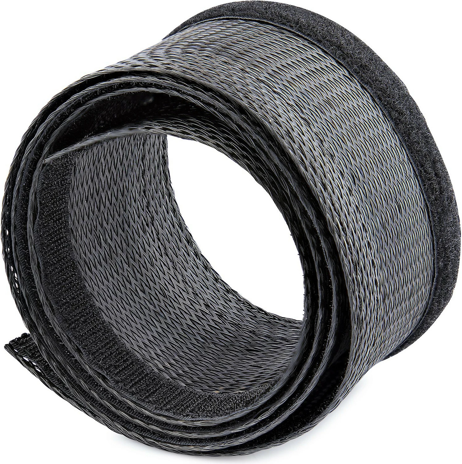 Mbështjellës për menaxhim kabllosh StarTech WKSTNCMFLX, 3m, Ø3cm, rrjetë najlon/poliester, i zi
