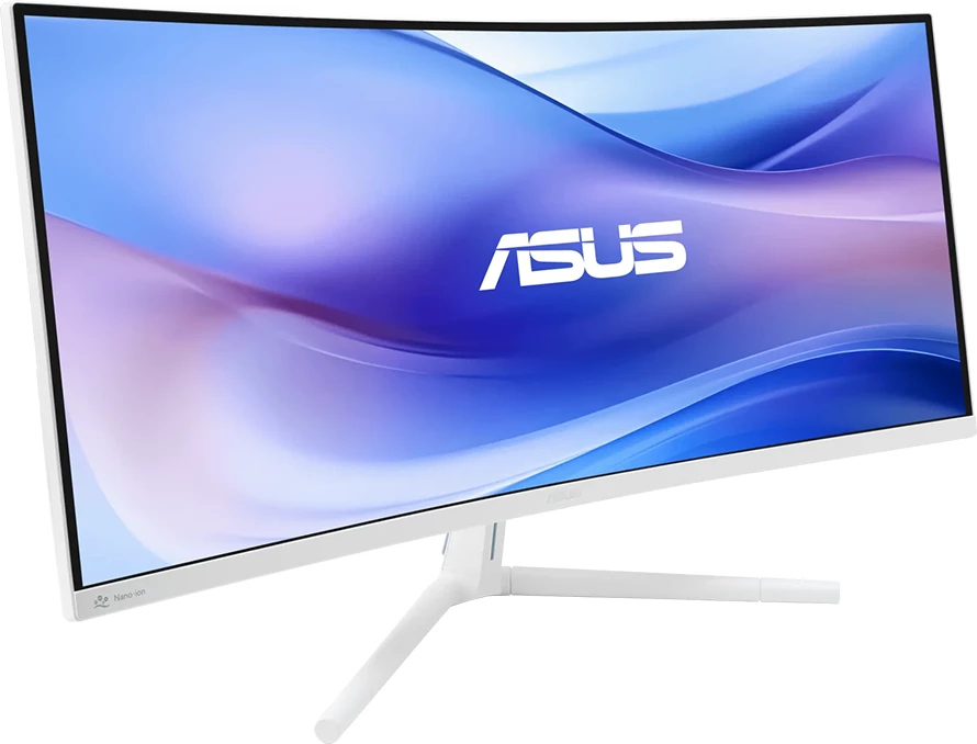 Monitor i lakuar ASUS VU34WCIP-W 34" WQHD 100Hz USB-C PD 65W, i bardhë
