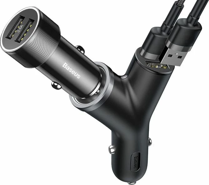 Karikues makine Baseus Y Type CCALL-YX01 2x USB-A 3.4A 40W i zi