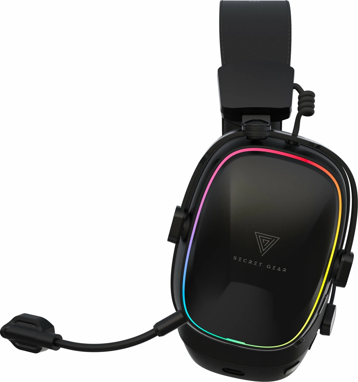 Kufje gaming Secret Gear SX2 7.1 surround, wireless 2.4GHz/Bluetooth + 3.5mm, RGB, mikrofon i heqshëm, të zeza, set
