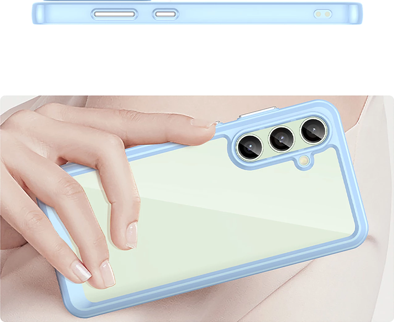 Mbështjellës Hurtel Outer Space Case për Samsung Galaxy S24 FE, TPU, Kaltër