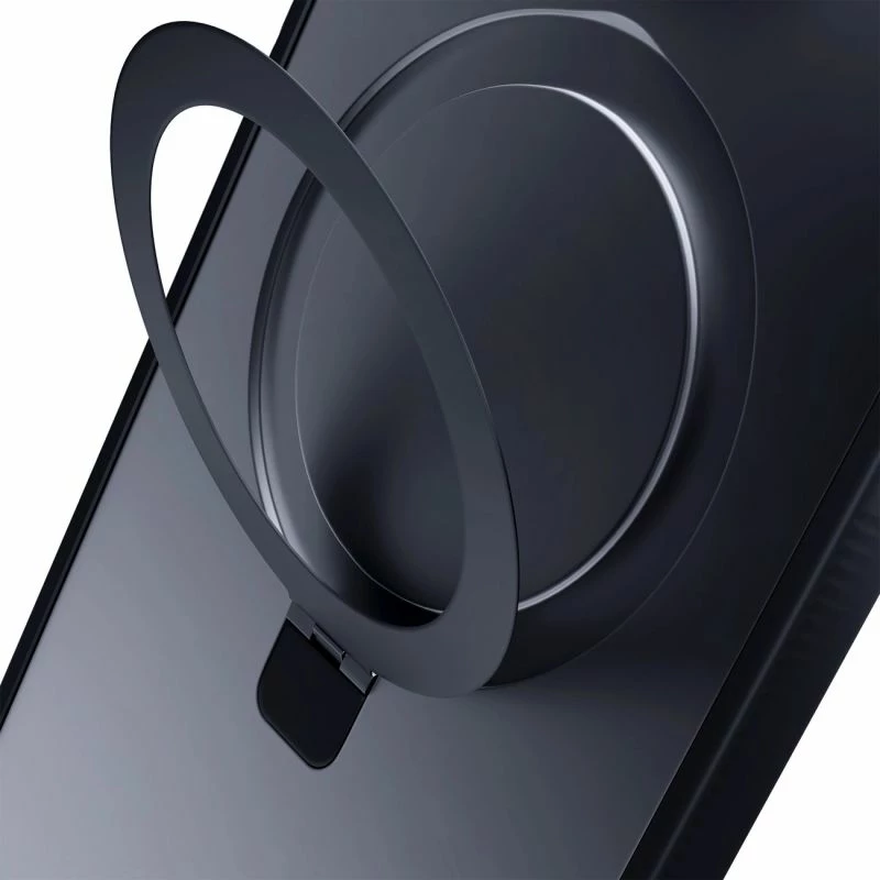 Maskë telefoni 3mk Smoke Case Mag&Stand për iPhone 16 Pro Max, e zezë