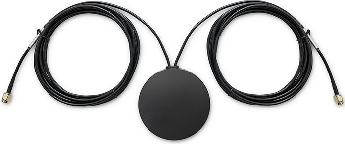 Antenë GPS+4G Qoltec 57049, 28dBi, 2x SMA mashkull, e jashtme, e zezë