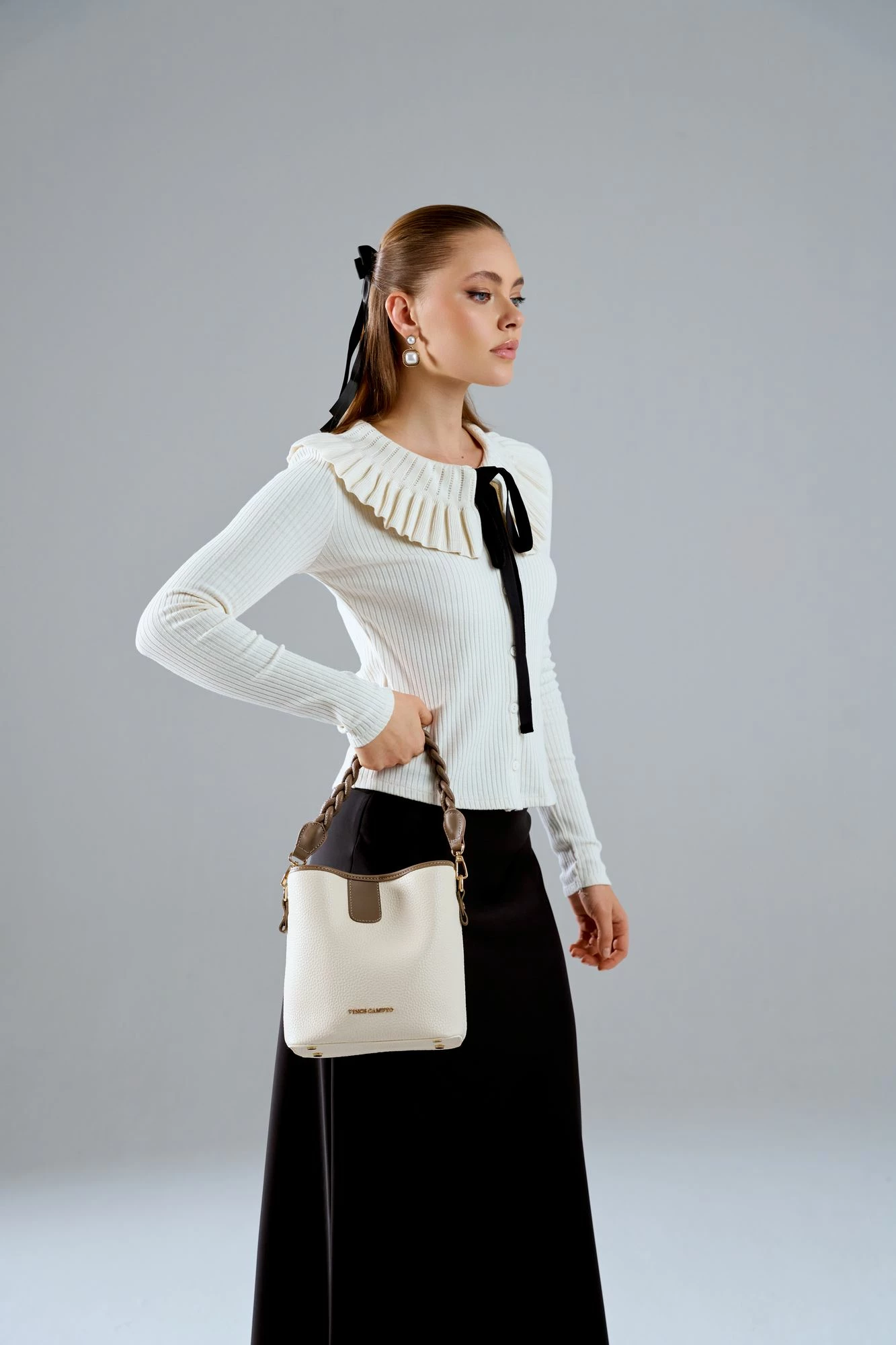 Çantë dore Vince Camuto, Venice, bezhë, mink