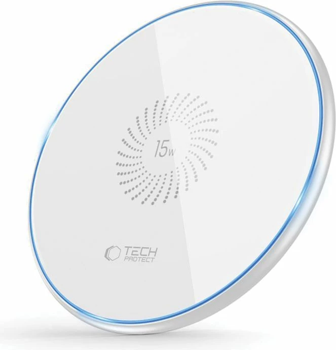 Karikues wireless Tech-Protect QI15W-C1, 15W, i bardhë