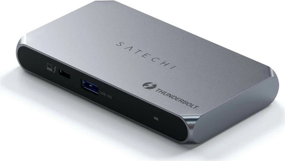 Hub Satechi Thunderbolt 4 Slim Pro, 1x USB 3.2 Gen. 2, 3x TB4, ngjyrë gri