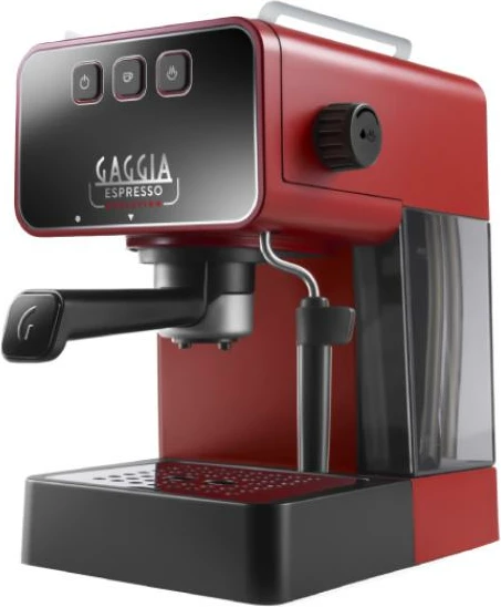Aparat kafeje espresso, Philips Gaggia Espresso Evolution EG2115/03, 15 bar, depozitë uji 1.2–1.6 L, për pods, e kuqe