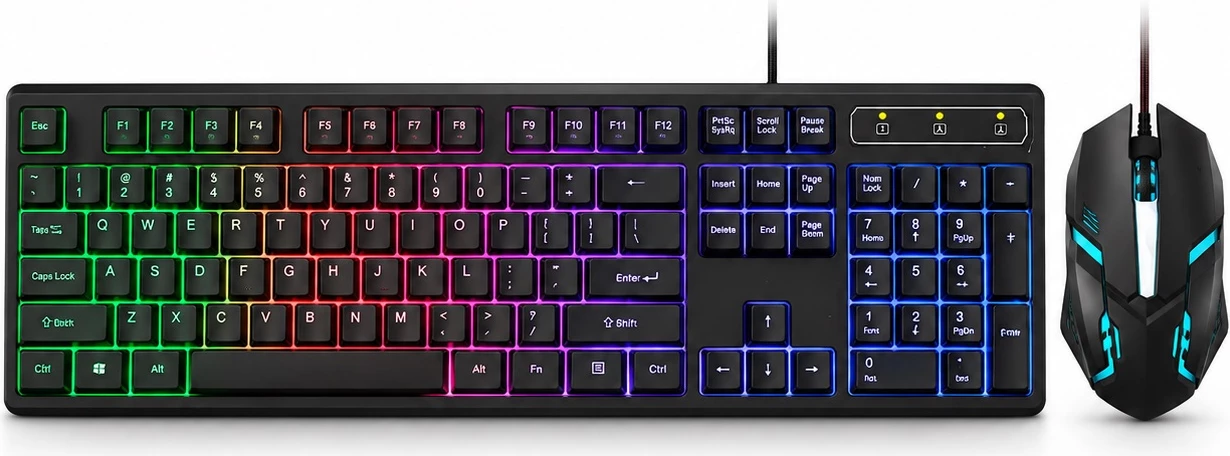 Set Gaming FC-7088 – Tastierë dhe Maus me Ndriçim Shumëngjyrësh