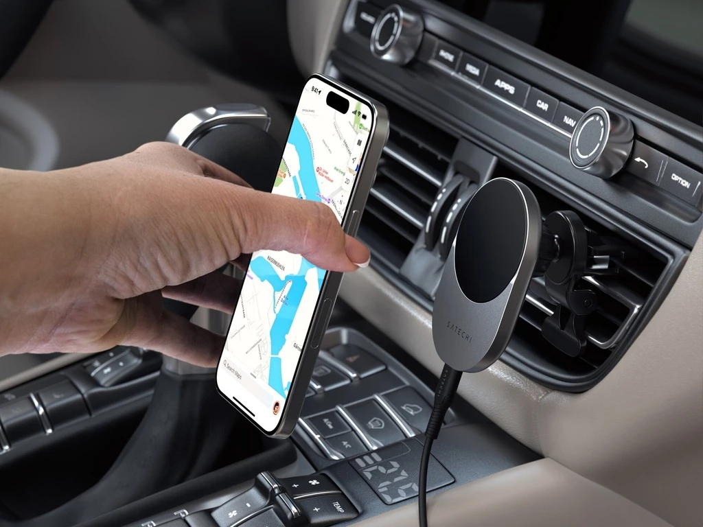 Satechi Qi2 Wireless Car Charger - Space Gray