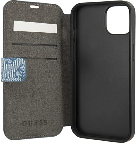 Mbështjellës Guess GUBKP13S4GDBL për iPhone 13 mini 5.4", 4G Stripe, kaltër