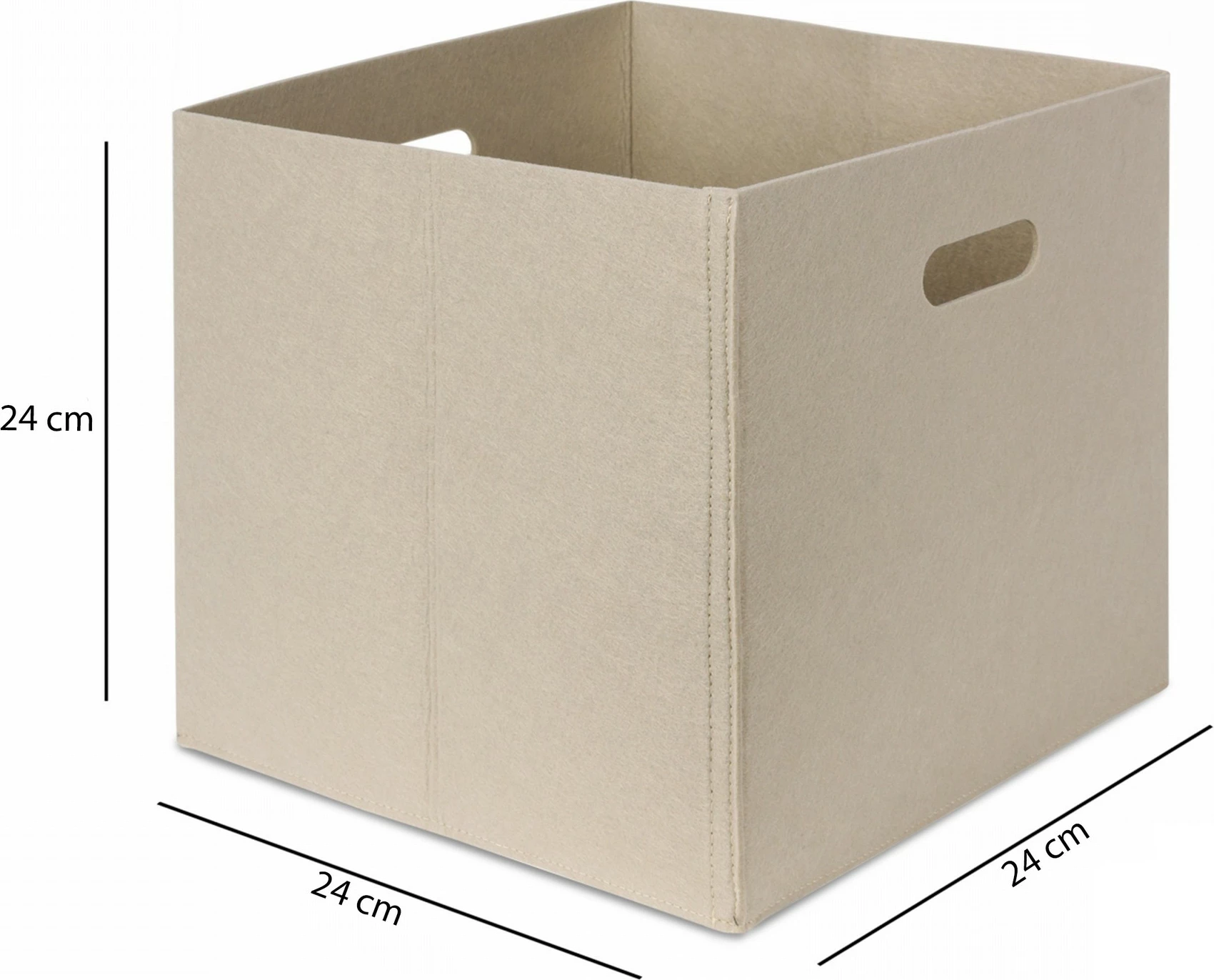 Organizues tavoline prej ndjesi, ngjyrë krem, Aberto Design, HMY-6369, 24x24x24cm