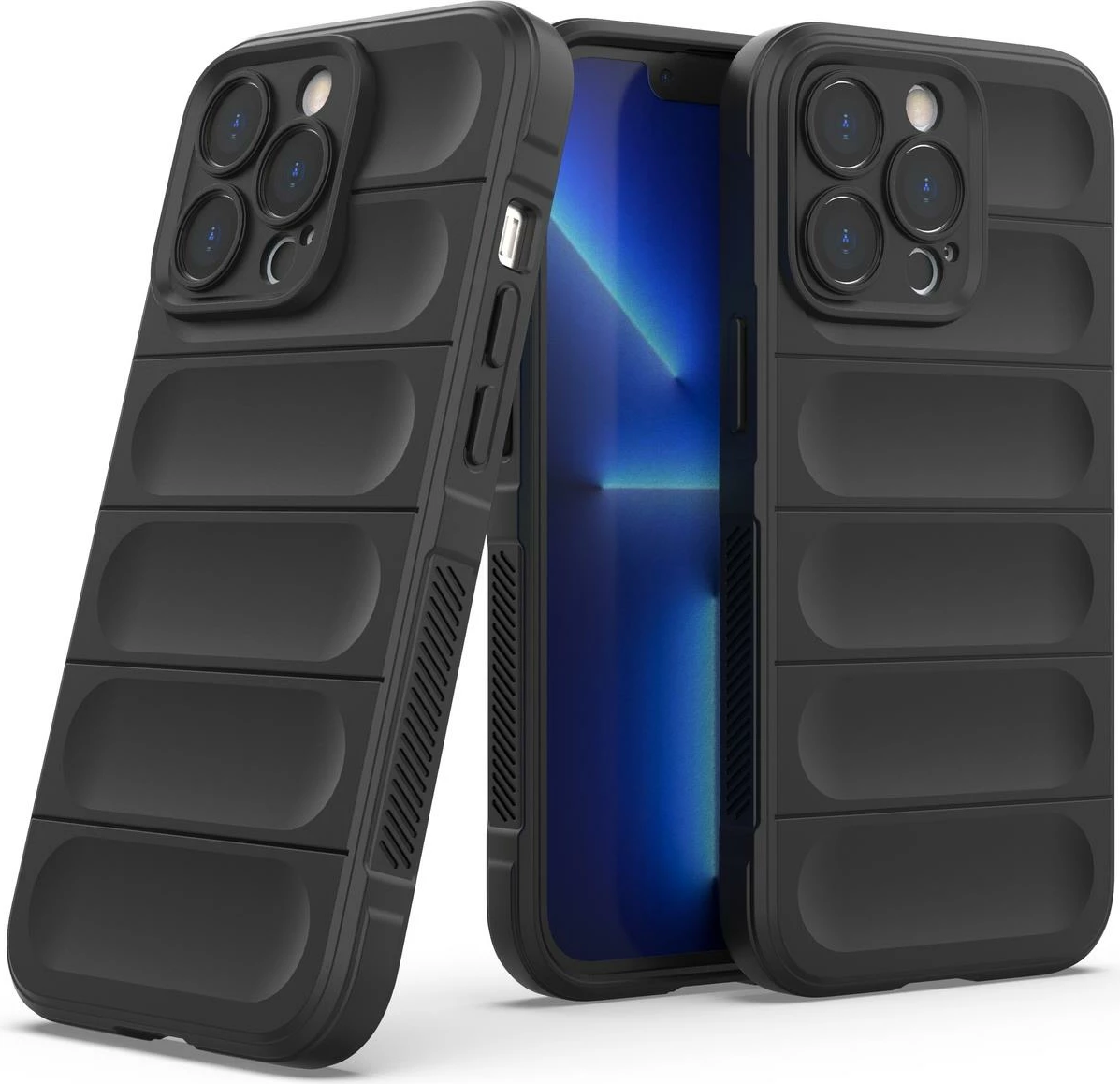 Mbështjellës Hurtel Magic Shield Case për iPhone 13 Pro Max, TPU, Kaltër e errët