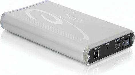 Kuti ekstern për HDD DeLOCK 42478, 3.5" SATA, USB 3.0, alumin, gri