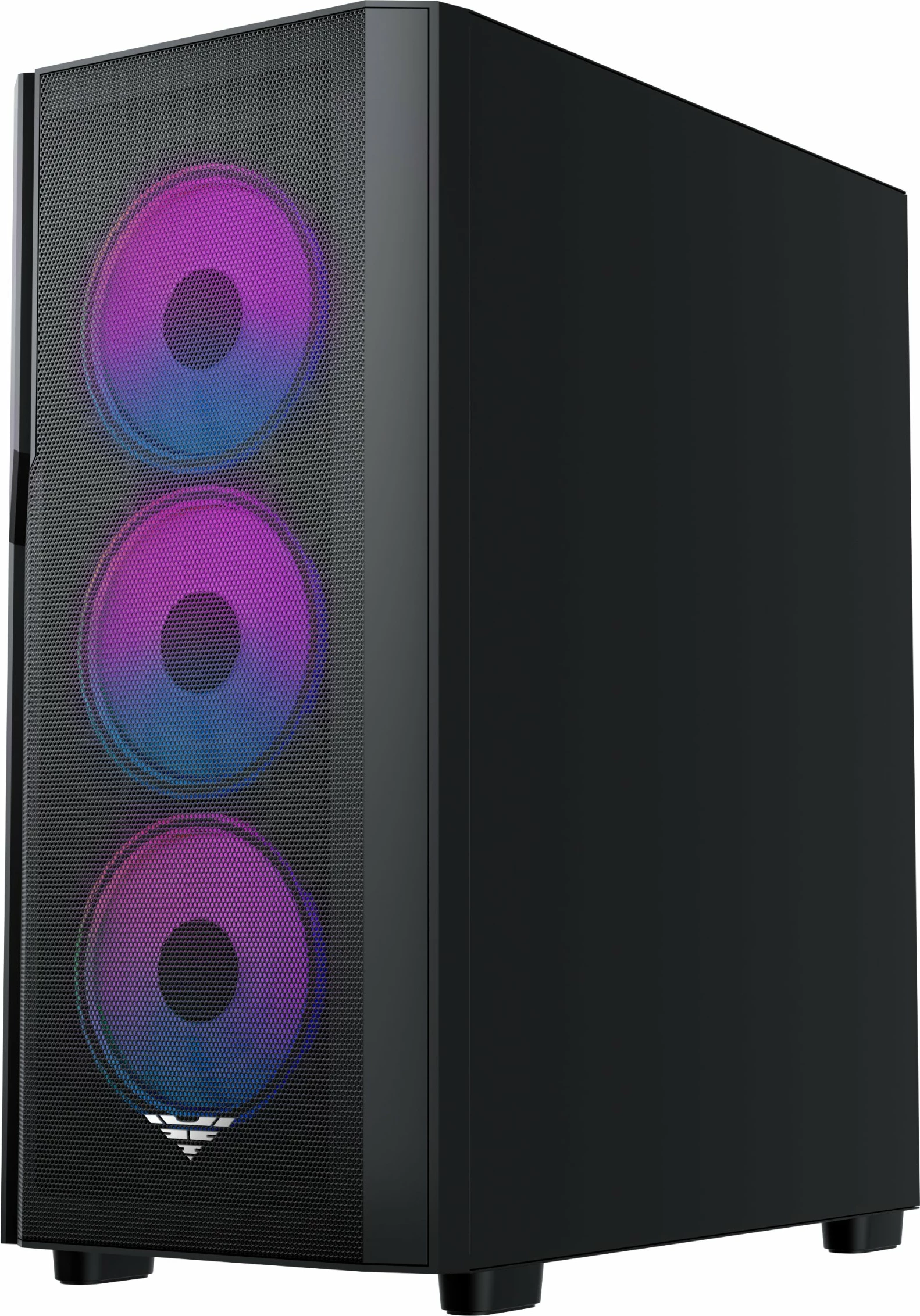 Kasë PREYON Nest Aero ARGB PNA04B Midi Tower, ATX/e-ATX, USB-C, 4x120mm PWM ARGB, e zezë