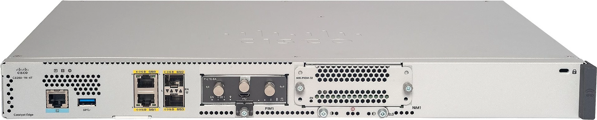 Router Cisco Catalyst 8200, 4 porte Gigabit Ethernet, gri