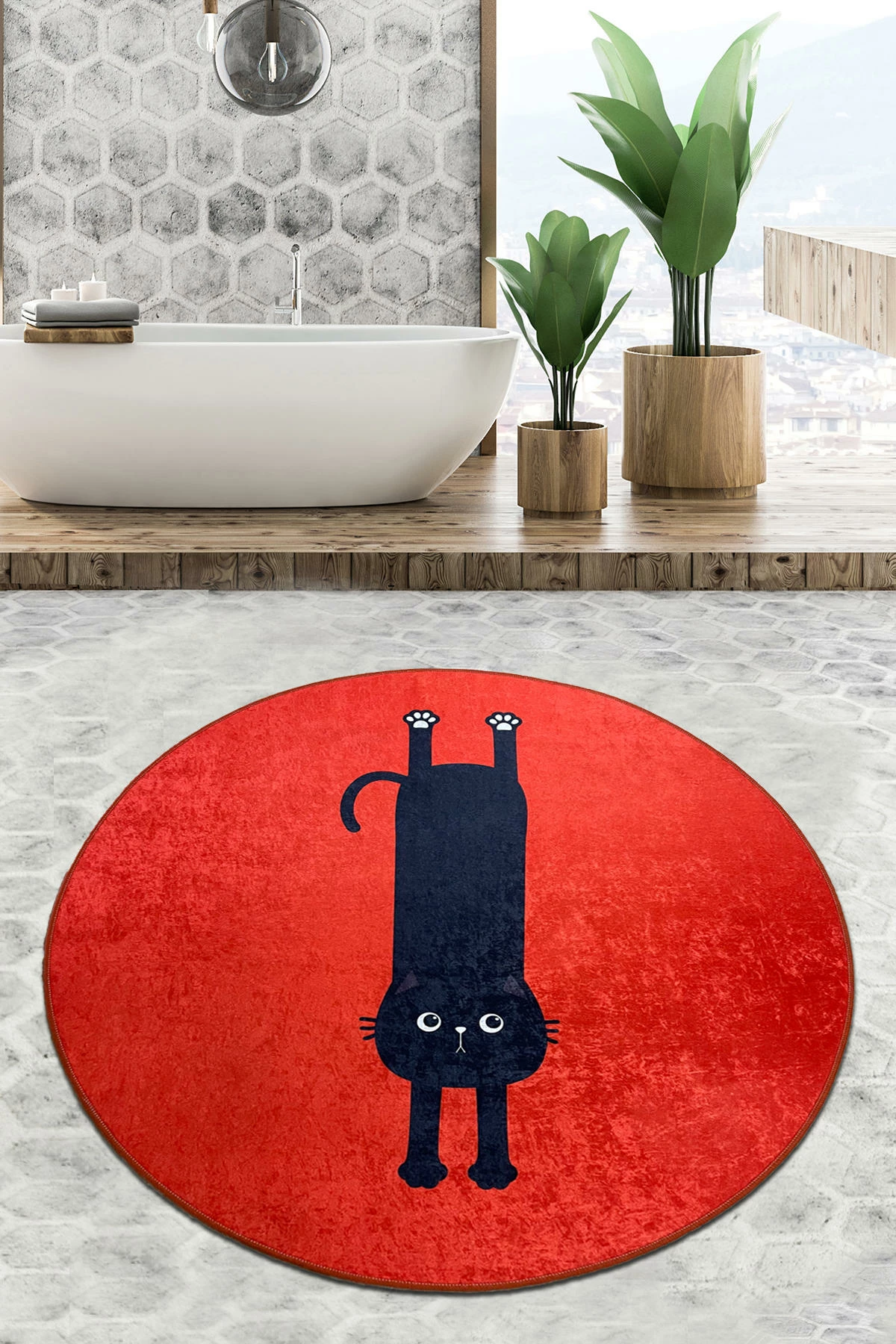 Tapet banje Mijölnir, Comfort Djt, shumëngjyrësh, 100 cm