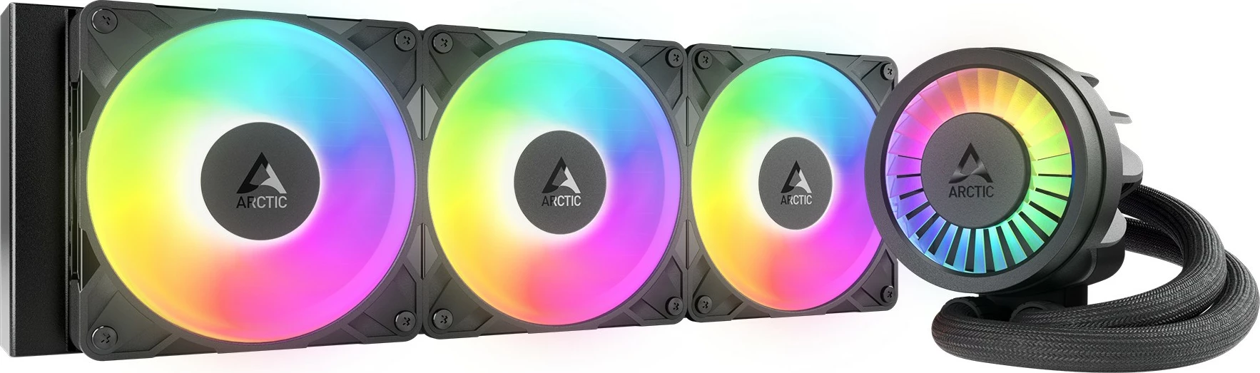 Ftohës uji për procesor ARCTIC Liquid Freezer III Pro 360 A-RGB, 3 ventilatorë 12cm, A-RGB, i zi