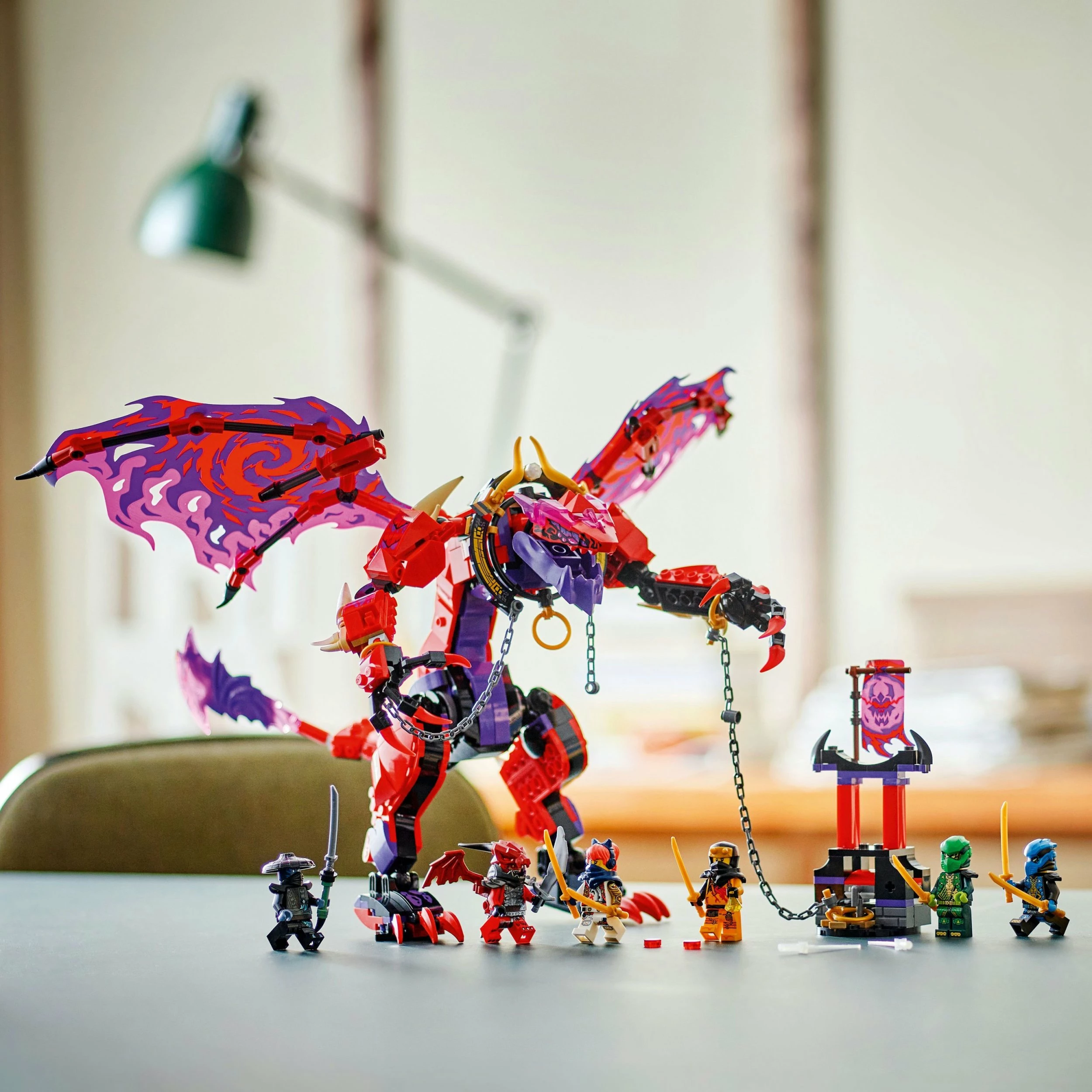 Set LEGO NINJAGO Chaos Dragon Fangthunder 71832, 668 copë
