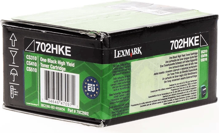 Toner Lexmark 70C2HKE 702HKE rendiment i lartë 4000 faqe XL, zi