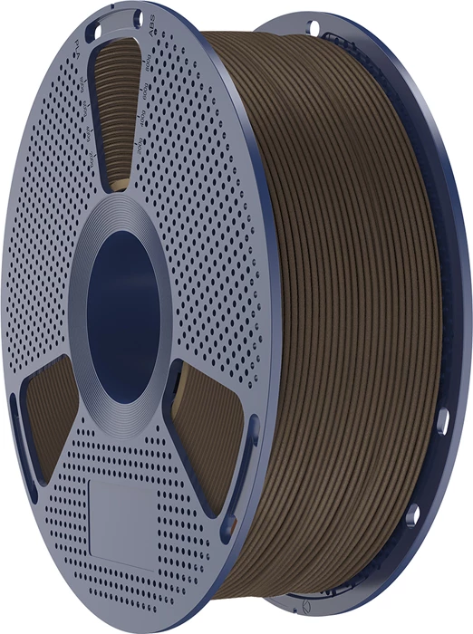 Filament për printim 3D Sunlu Wood Wal, efekt dru 15% pluhur druri, Walnut