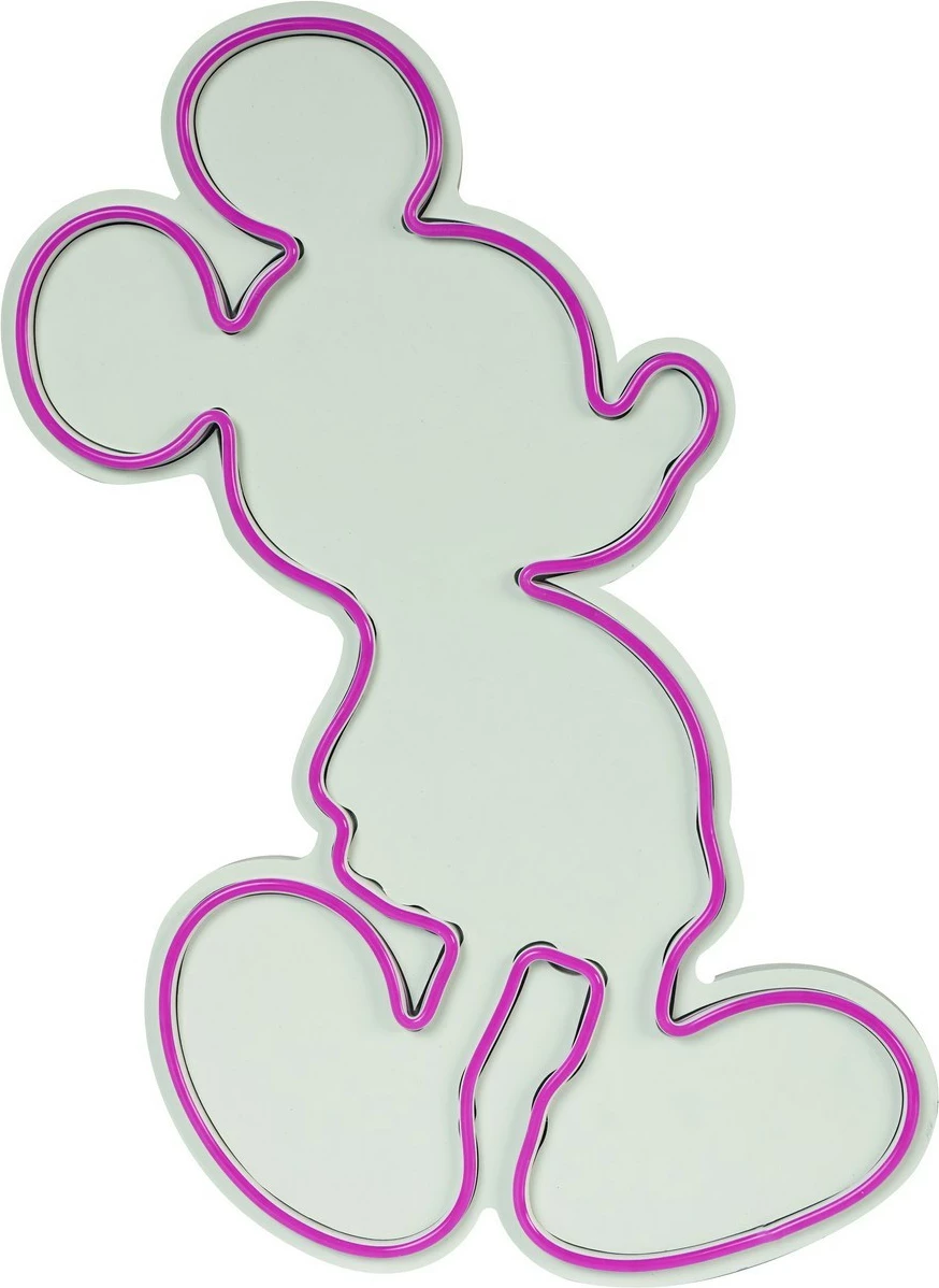 Dritë dekorative plastike LED, Mickey Mouse, rozë