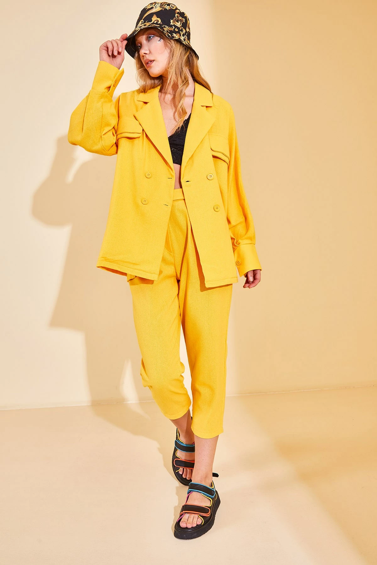 Kostum pantallonash Jumeon, e verdhë, 12872