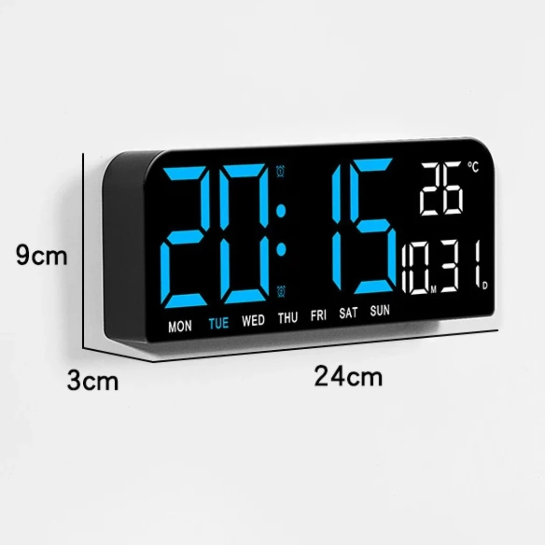Orë Digjitale LED GH0707 me Alarm, Datë dhe Temperaturë 2