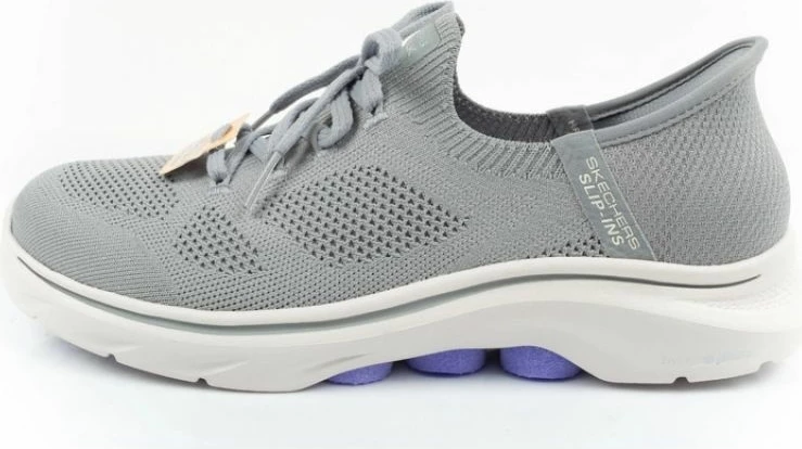Atlete Skechers për femra, gri/argjend