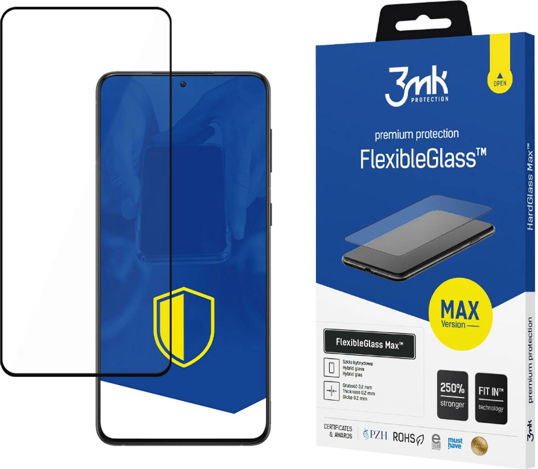 Xham hibrid mbrojtës 3mk FlexibleGlass Max për Samsung Galaxy S21 5G