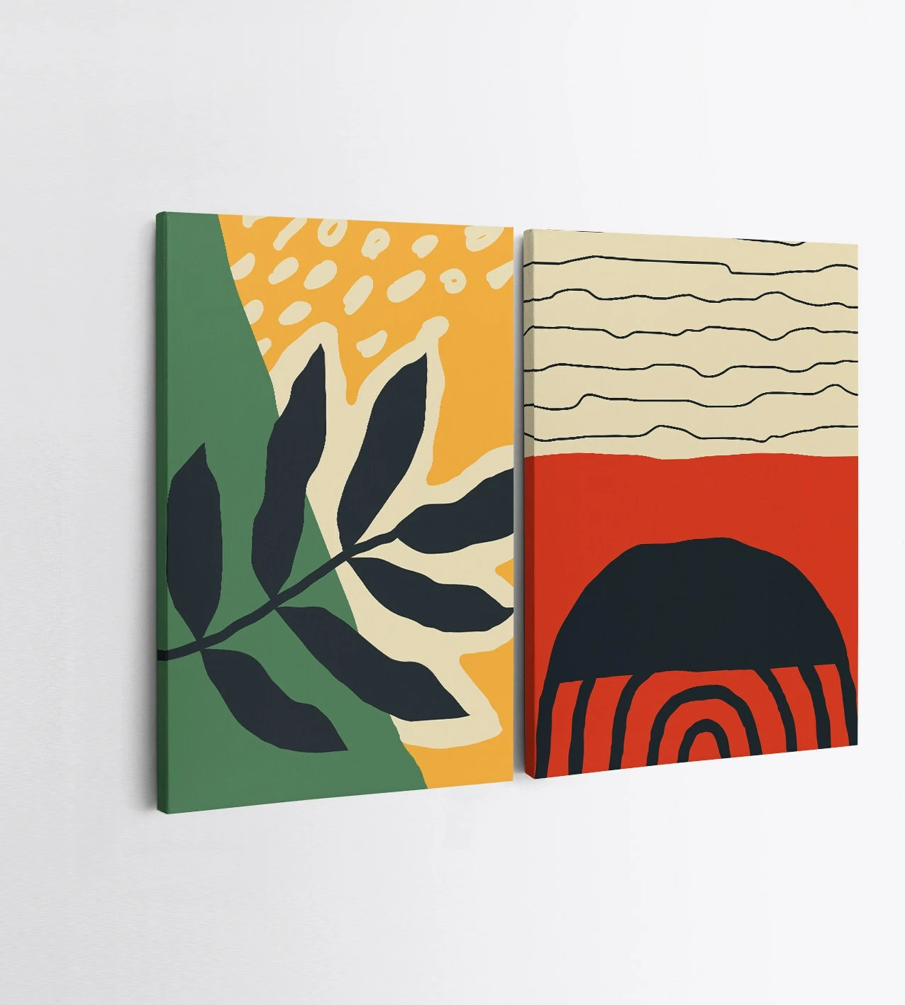 Pikturë dekorative në kanavacë (2 copa), Wallity, 2KNV4357, 50x70 cm