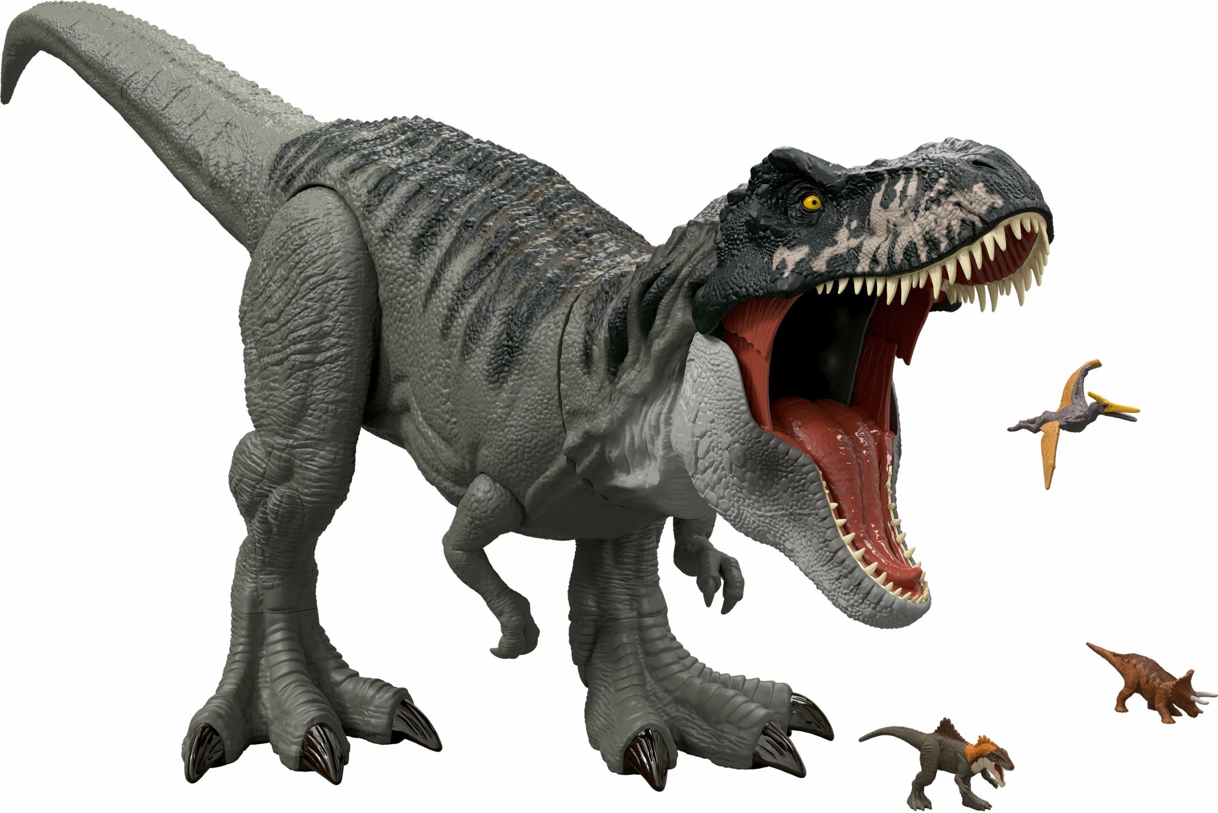 Figurinë dinosauri Mattel Jurassic World Rebirth Colossal Tyrannosaurus 99 cm (JGB52), gri