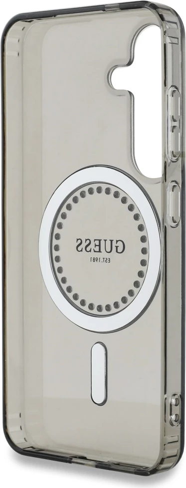 Mbështjellës Guess për Samsung Galaxy S25, MagSafe, i zi