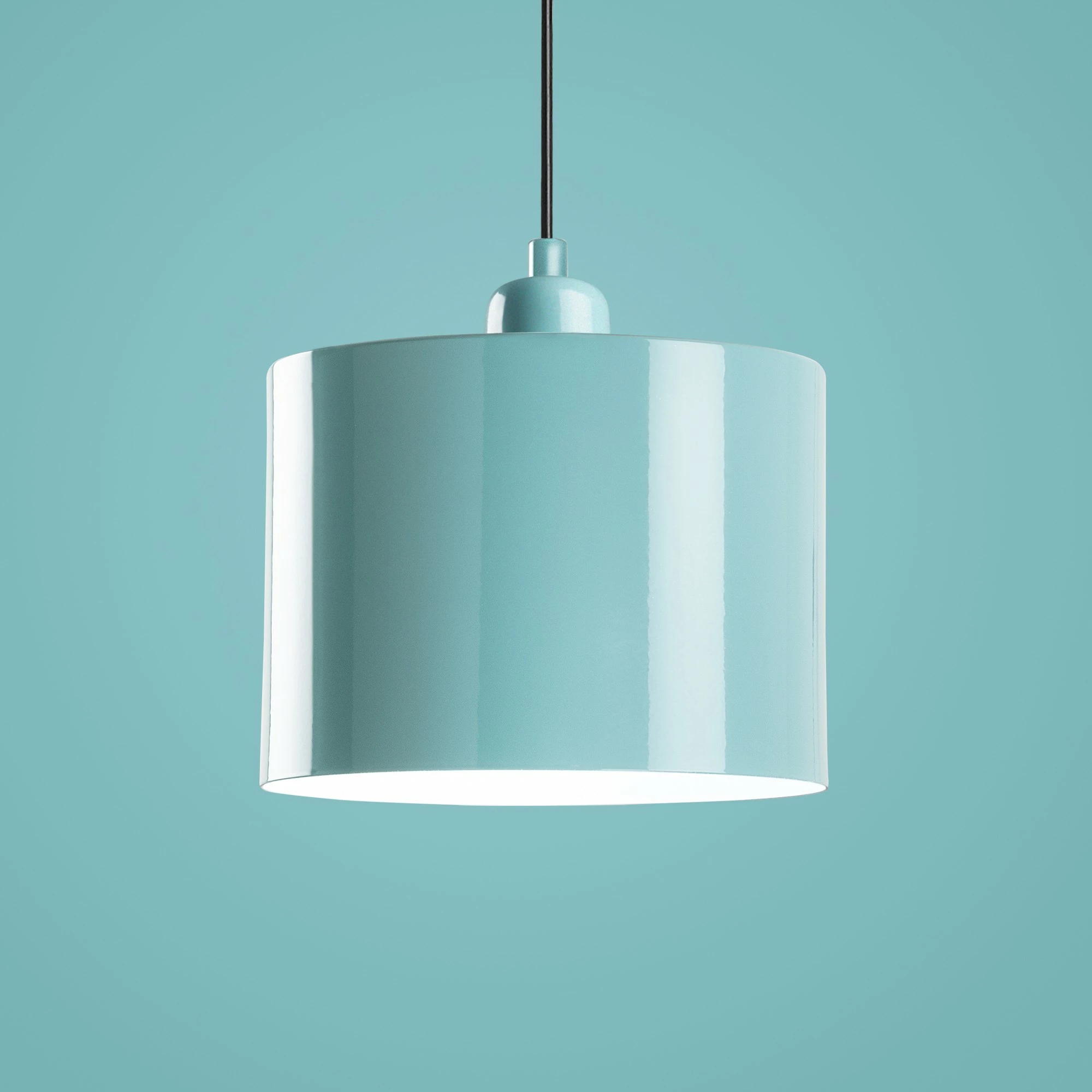 Llambë tavani Opviq, Duz - 195, ngjyrë turquoise, 3 copë