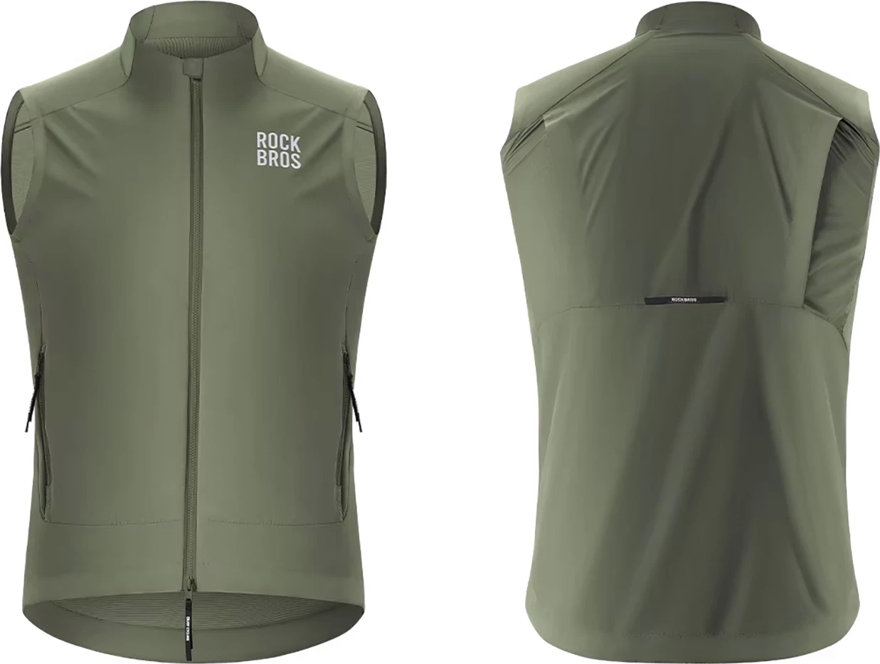 Jelek çiklizmi kundër erës Rockbros YDMJ003, madhësi S, UPF50+, zinxhir YKK dy-kahësh, gjelbër