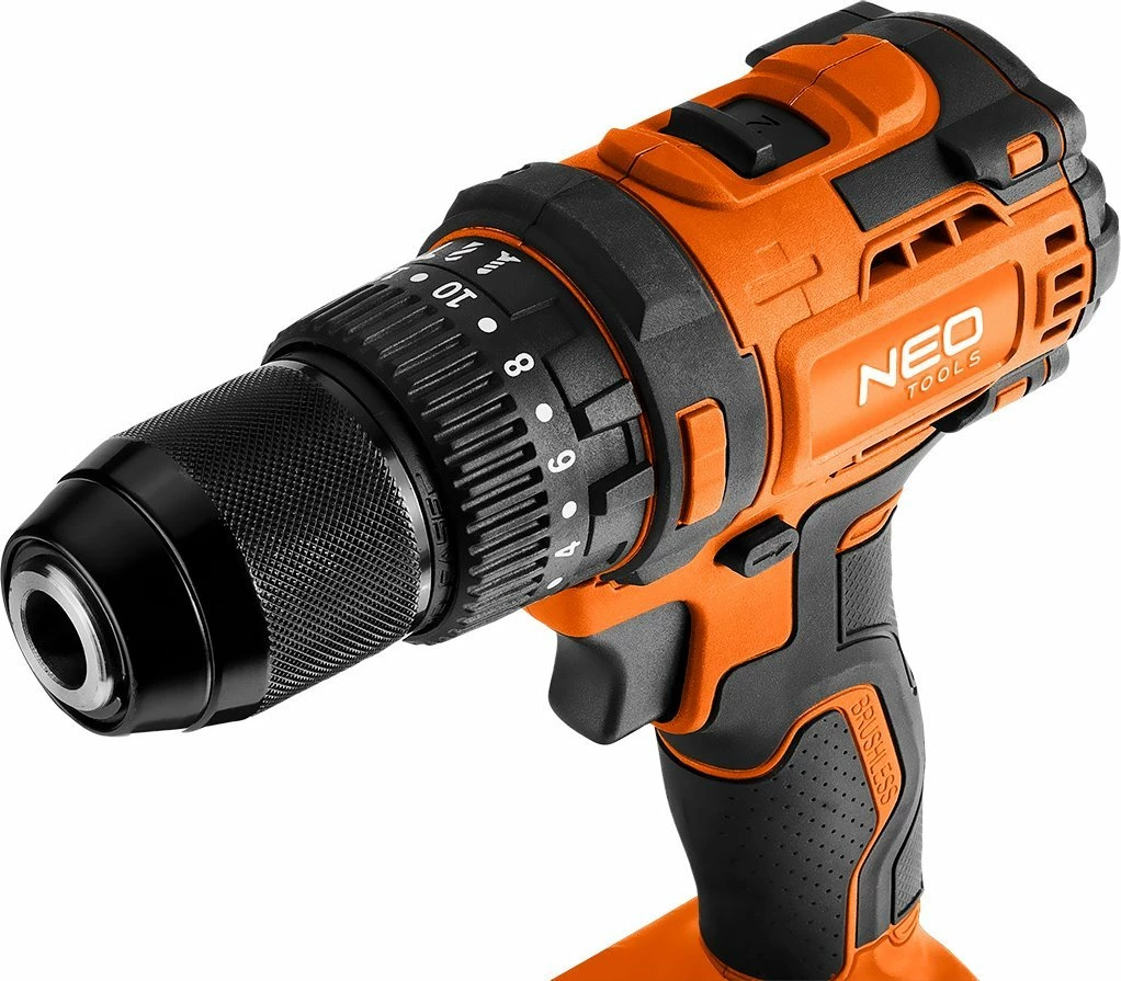 Trapan/vidhosës me bateri Neo 04-619 18 V, brushless, 95 Nm, çakëll 13 mm, portokalli/zi, pa bateri dhe pa karikues
