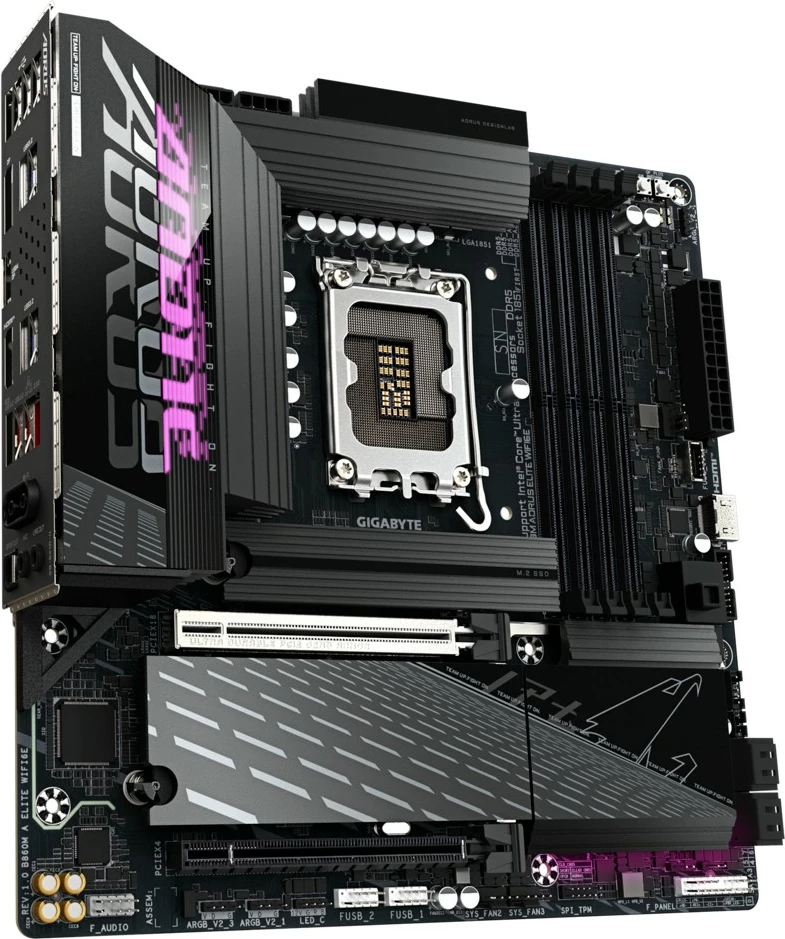 Pllakë amë Gigabyte B860M A ELITE WIFI6E, micro ATX, LGA1851, DDR5, Wi-Fi 6E
