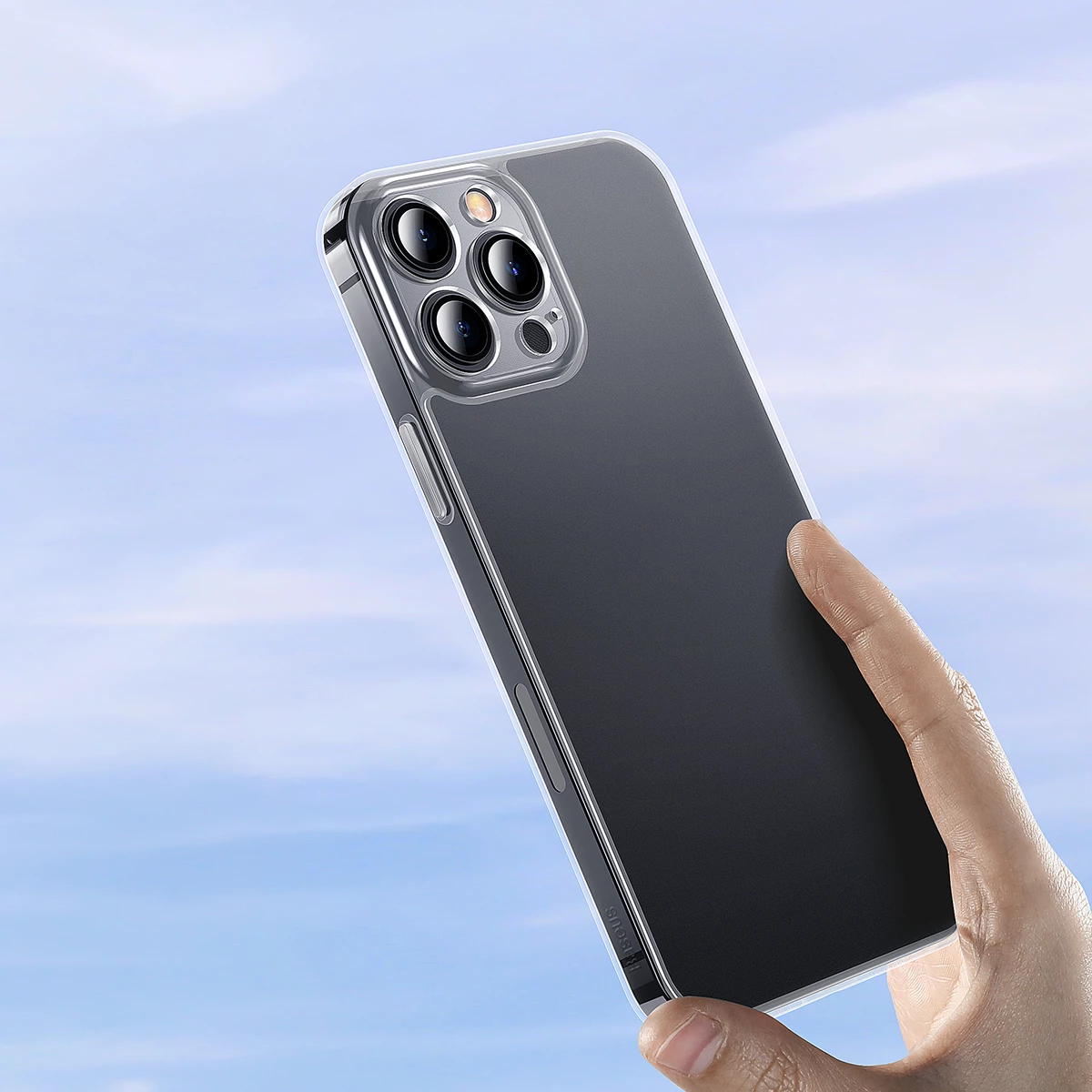 Mbështjellës Baseus Frosted Glass Case për iPhone 13 Pro Max, Transparent