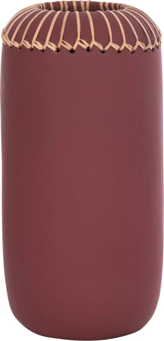 Vazo dekorative tavoline LENNOX, terrakotë, e kuqe maron, FH4675.06S, 18x33cm