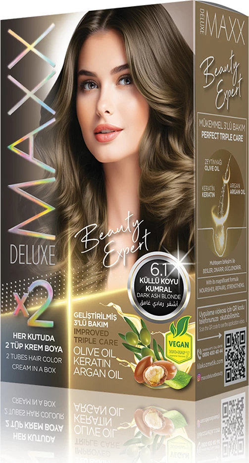 Ngjyrë për flokë SET B-EXPERT 6.1 Dark Ash Blonde, 2 x 50 ml
