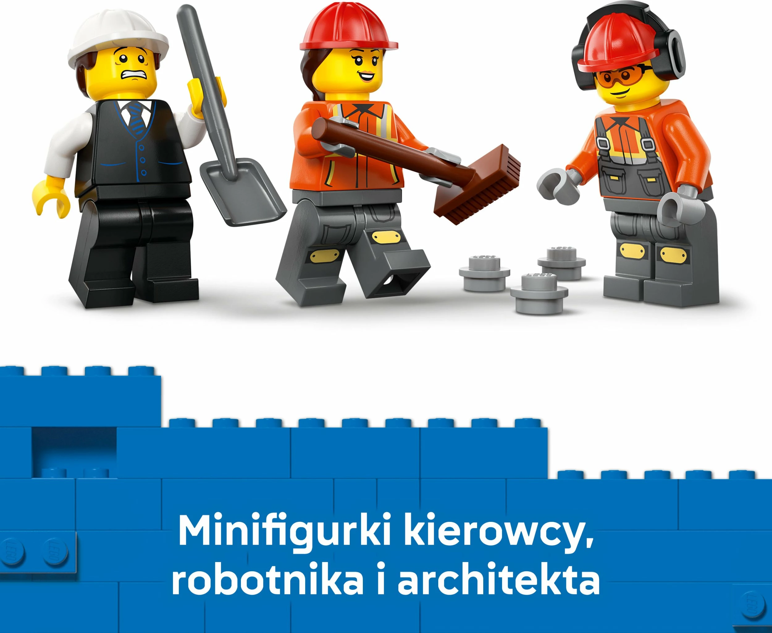 Set lodër ndërtimi LEGO City Cement Mixer 60478, 371 pjesë, për 7+ vjet, verdhë/gri