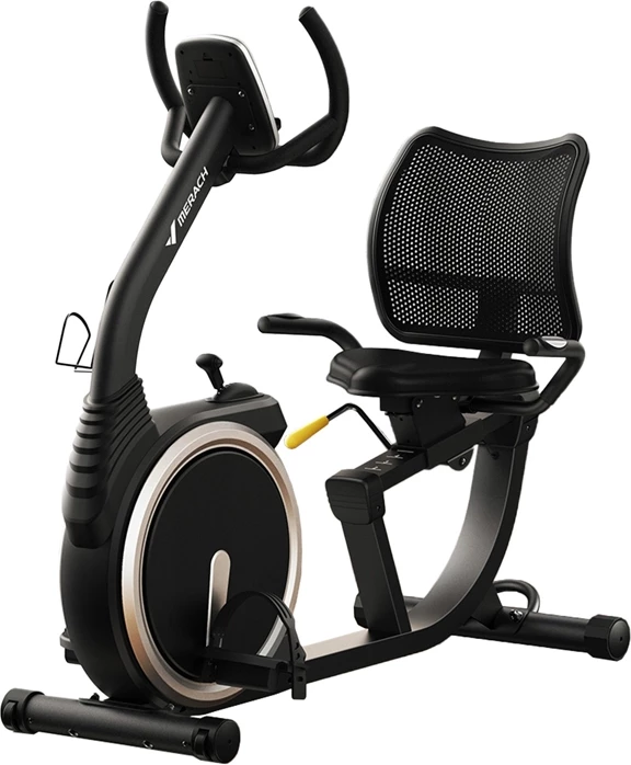 Biçikletë stacionare recumbent MERACH MR-S19B1-EU, rezistencë magnetike 8 nivele, Bluetooth, max 150 kg, e zezë